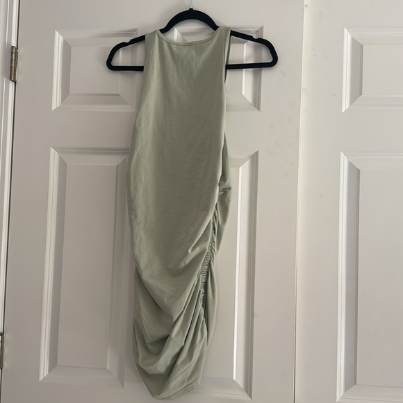 NWOT Aritzia Tna CHILL MALIBU DRESS Sage Green Sz M - Picture 4 of 5